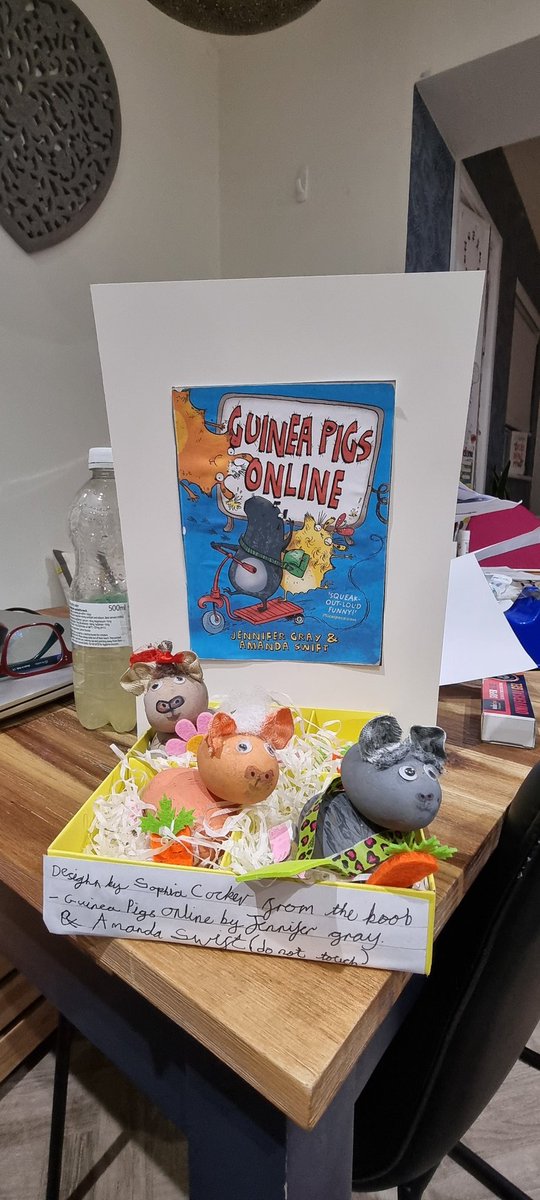 @JenniferGrayBks #WorldBookDay comes early with Guinea Pigs online (made by my daughter from potatoes....!)