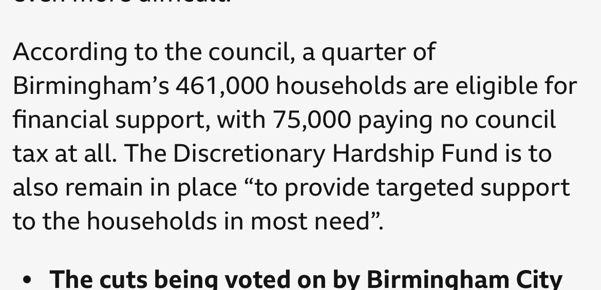 When people are trying to blame governments etc maybe the fact populations keep growing and more and more people contribute fuck all! Deficeit of £87m 461,000 households paying an extra 50p a day would have sorted that #Birmingham