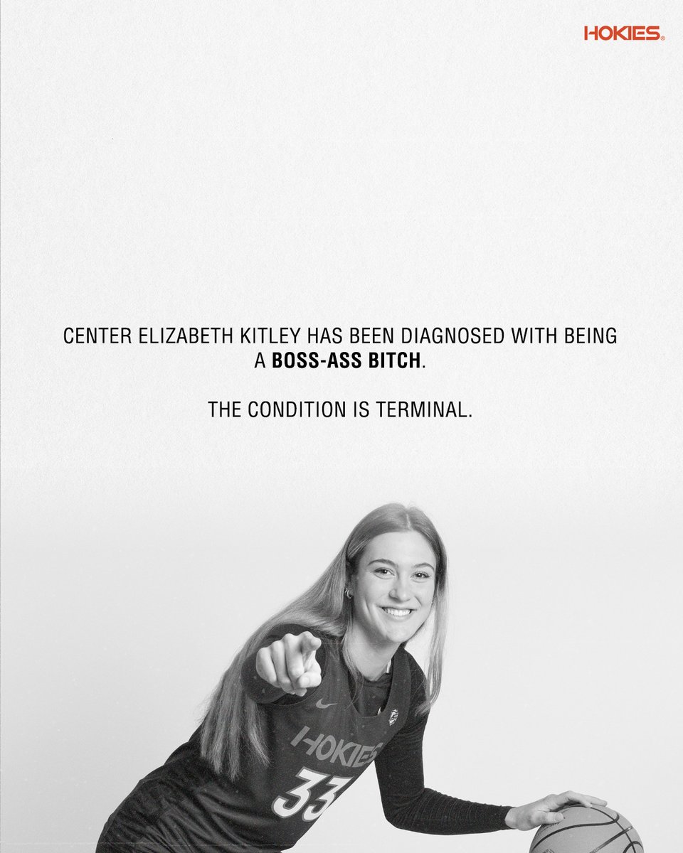 Virginia Tech has released an update on center Elizabeth Kitley.

#Hokies