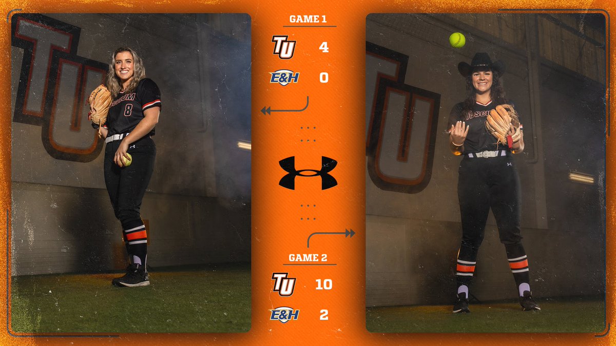 Tusculum Softball takes both games of the doubleheader behind Sappington's 14 K's and Nicholson's 4 RBI's! #PioneerUP #WeArePioneers