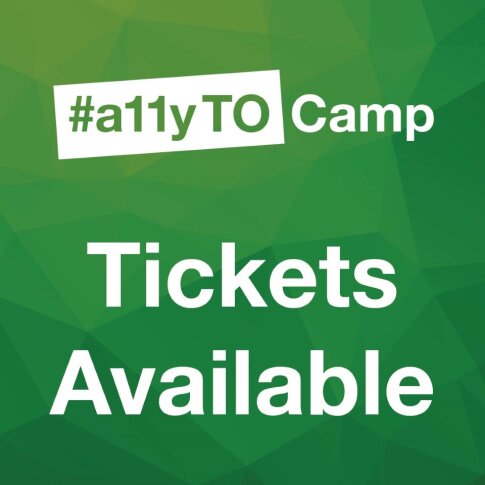 We are excited to announce #A11YTO Camp 2024 tickets are available Join us on April 6th for a day of learning and community. tickets.a11yto.com/e/19/a11yto-ca…
