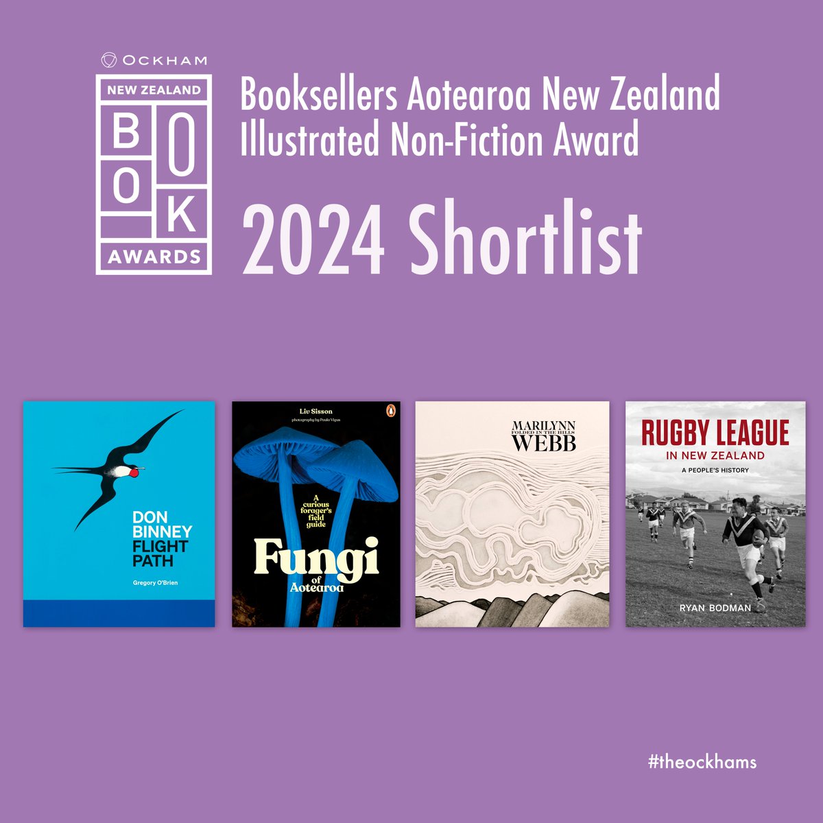 'Don Binney: Flight Path' by Gregory O'Brien is a finalist in the 2024 New Zealand Book Awards! #theockhams @theockhams