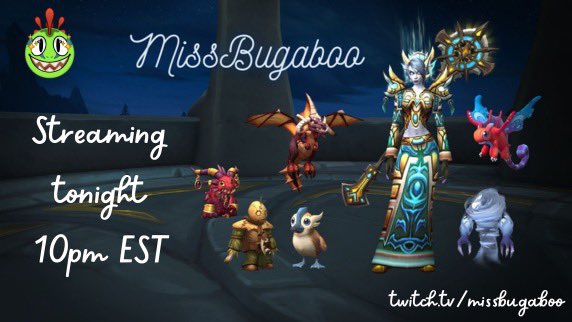 It’s #WorldOfWarcraft Raid night! If the guildies show lol, plan B is  mythic+ dungeons 10pm EST for 2-3hrs.  twitch.tv/missbugaboo #warcraft #holypriest #twitchstreamer #twitch #smallstreamersupport #mmo #mmorpg #raidnight #dragonflight