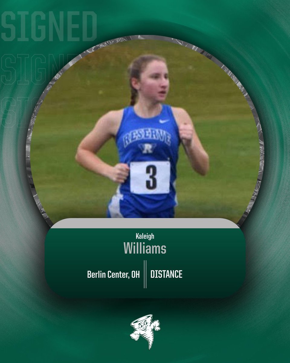 🚨Signed🚨

We are excited to welcome Kaleigh Williams to our Fall 2024 class! Kaleigh is a from Canfield, OH and will be a great addition to our Distance Crew! #StormNation 🌪️⚡️