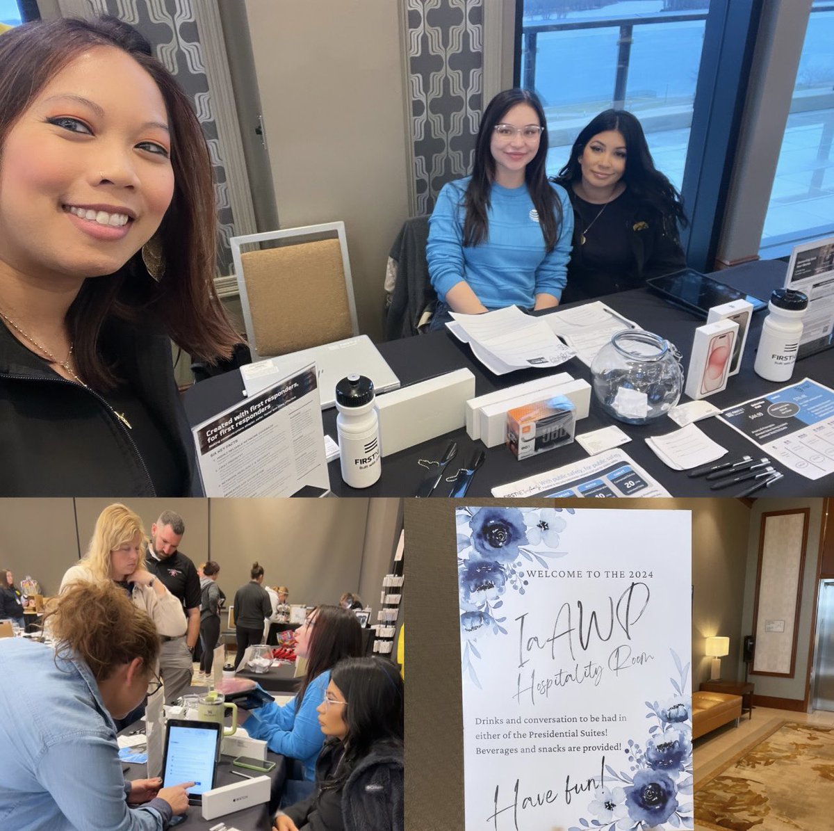 #RetailEventsTeam knocking it out of the park at Day 2’s conference. Selling watches and taking names, as they say. Thank you to the ladies from my Davenport location for their hard work and hustle on helping spread #FirstNet awareness!