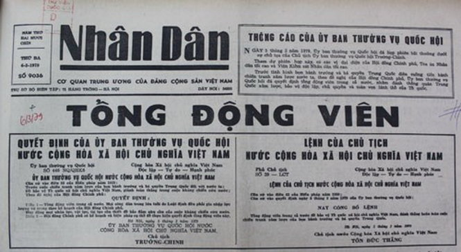 On this day in 1979, Vietnam called for a general mobilization to fight against the Chinese invasion. Although China already announced that it would withdraw one day earlier (March 5), Hanoi didn't believe in the withdrawal order. Ten days later, China completed its withdrawal.