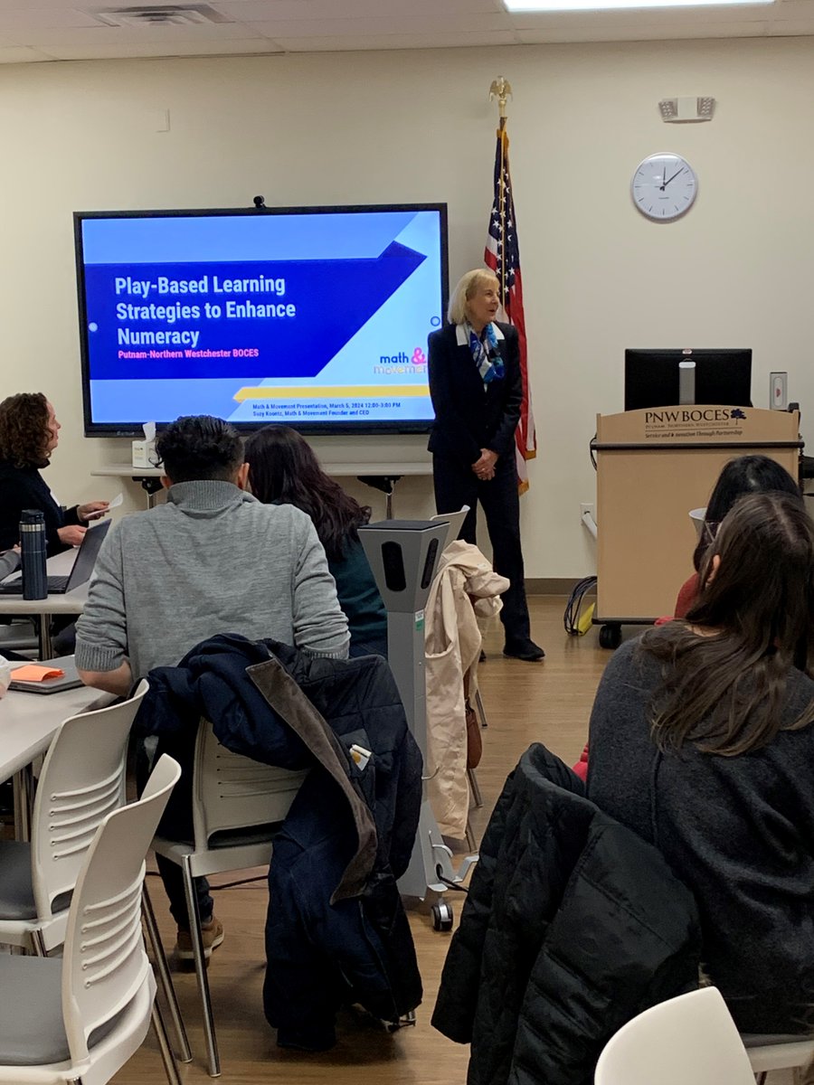 LynnAllenEdD's tweet image. What an incredible opportunity to have Suzy Koontz from Math and Movement at PNW BOCES today! She presented to a full house of math educators. So honored to have her share her amazing program with our region! @SuzyKoontz41203 @MathandMovement @DrAnchalaSobrin @FredEnde