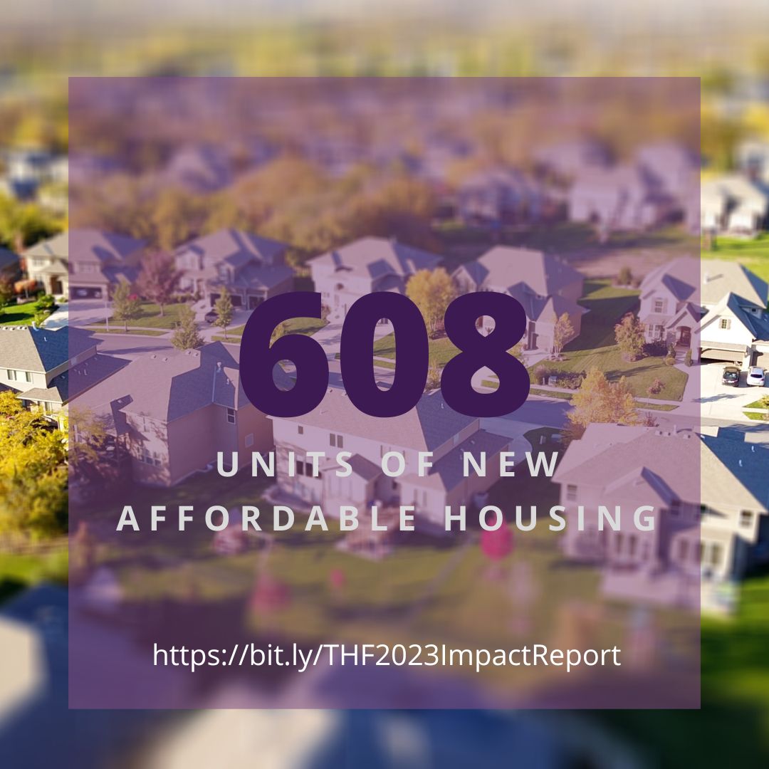"HOW MANY UNITS?" is often asked of organizations working in the affordable-housing space as a way to measure efficacy. Here's what The Housing Fund was able to create/preserve in FY2023 alone. Each number represents stability for a limited-income family.
bit.ly/THF2023ImpactR…