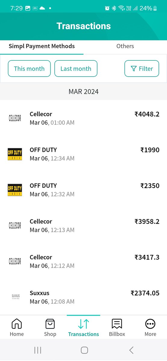 shivaa_akhil's tweet photo. I have recvd automated call from number 9981816477, and after 2 hours picking it up,I got  amounts charged from @getsimpl of Rs 24309.9 from multiple outlets, none done by me. Resolve it ASAP https://t.co/5HIjzE8uka