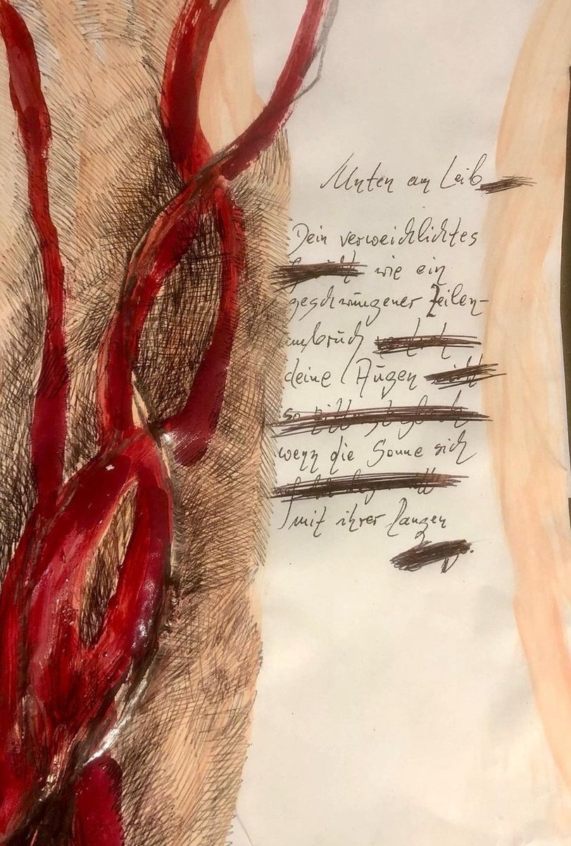 willivanhengel's tweet photo. "Unten am Leib" - Petra Schröck mitten in einem Wunderblock von Willi van Hengel
#Art #painting #Berlin #poem #poesie #wunderblock #lite https://t.co/qqTHQy4g4W