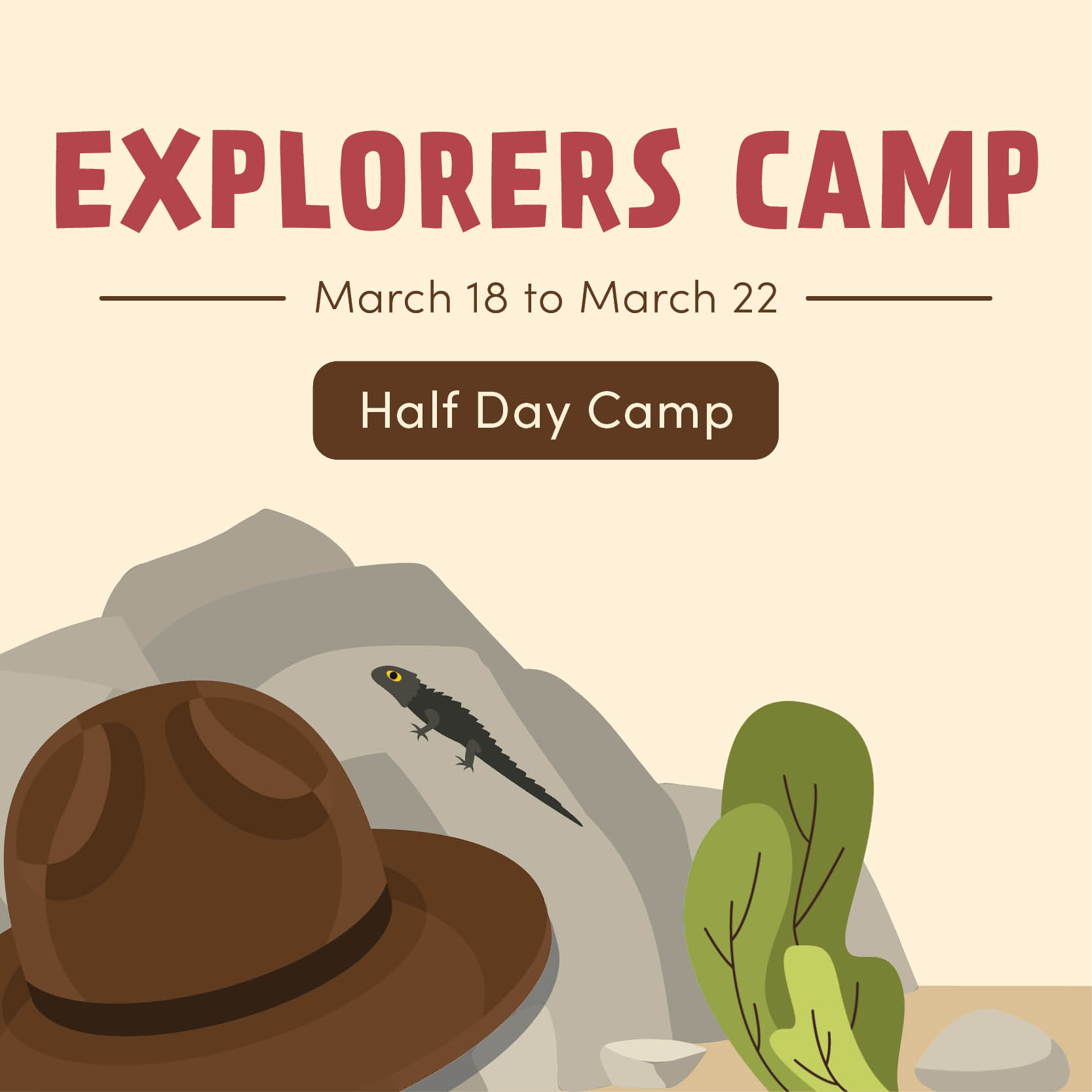Sam Noble Museum on X: "Spring Break is right around the corner, and there  are still a few spaces still available in our Explorers Half-Day Camp! Our  staff educators will guide kids