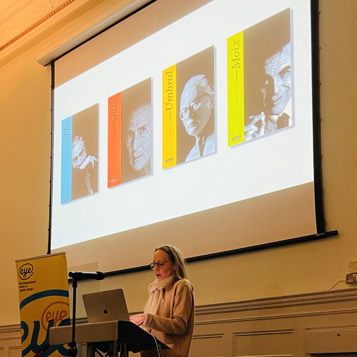 eyemagazine's tweet image. Great talk this evening by Astrid Stavro #TypeTuesday #Welovebooks