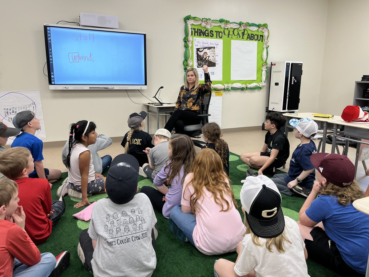 Hat Day! Thank you @Emily_Hines_CCS for coming to read to us today!