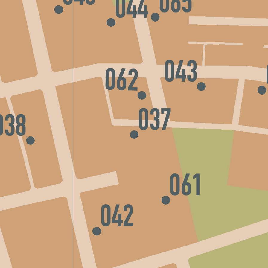 #037 of 105 Madden Place. Designed by Lipson, Kaad &amp; Fotheringham for the NSW Housing Commission, 1966. Reeve Street, Pitt Street and John Street, Waterloo.