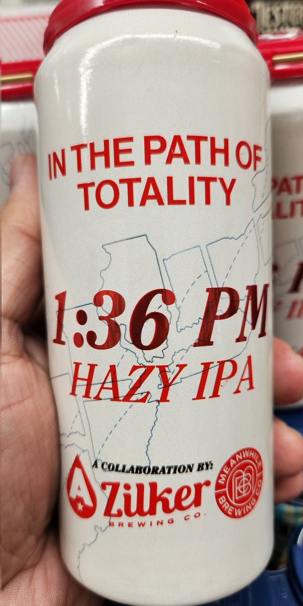 A collaboration by <a href="/AustinBeerworks/">Austin Beerworks 🪙</a> <a href="/ZilkerBeer/">Zilker Brewing Co</a> &amp; #Meanwhilebrewing IN THE PATH OF TOTALITY is now available at E1G. <a href="/CraftBeerATX/">🍺 CraftBeerAustin.com🍺</a>