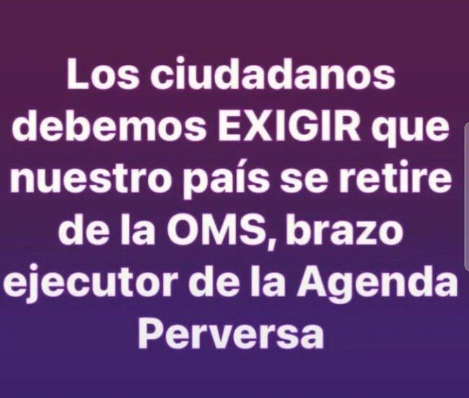 CIERREN LA @opsoms 
NO AL TRATADO DE PANDEMIAS 
TEDROS PRESO ! BASTA DE ENGAÑOS !
#NoAlTratadoDePandemias 
@JMilei @VickyVillarruel @DianaMondino @PatoBullrich @DiputadosAR @SenadoArgentina @LLibertadAvanza 
NO a la nefasta agenda 2030