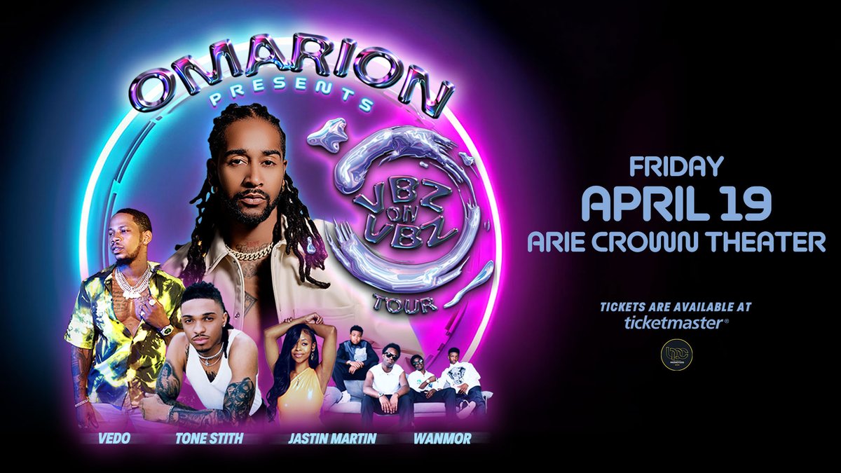 ArieCrown's tweet image. See rising star @MartinJastin on Friday, April 19 as they are part of @Omarion&apos;s Vbz on Vbz Tour presented by @BlackPromoters. Tickets start at $59.50. Purchase yours today! #vbzonvbz 

🎟️ | bit.ly/VbzACT24