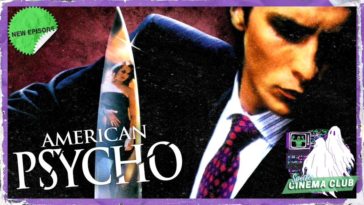 SPECTER CINEMA CLUB 👻 (@spectercinema) on Twitter photo New Episode 👻 // AMERICAN PSYCHO (2000): <a href="/_daddydisco/">DeVaughn Taylor</a> <a href="/GarrettMcDowell/">Garrett McDowell</a> & @MaggieLevin feel violent urges over business cards! #Horror sub-genres include: surrealism, serial killer, black comedy satire (#WomenHistoryMonth)
🍎: apple.co/3IpKetS
🟢: spoti.fi/3T4vQw3 New Episode 👻 // AMERICAN PSYCHO (2000): <a href="/_daddydisco/">DeVaughn Taylor</a> <a href="/GarrettMcDowell/">Garrett McDowell</a> & @MaggieLevin feel violent urges over business cards! #Horror sub-genres include: surrealism, serial killer, black comedy satire (#WomenHistoryMonth)
🍎: apple.co/3IpKetS
🟢: spoti.fi/3T4vQw3