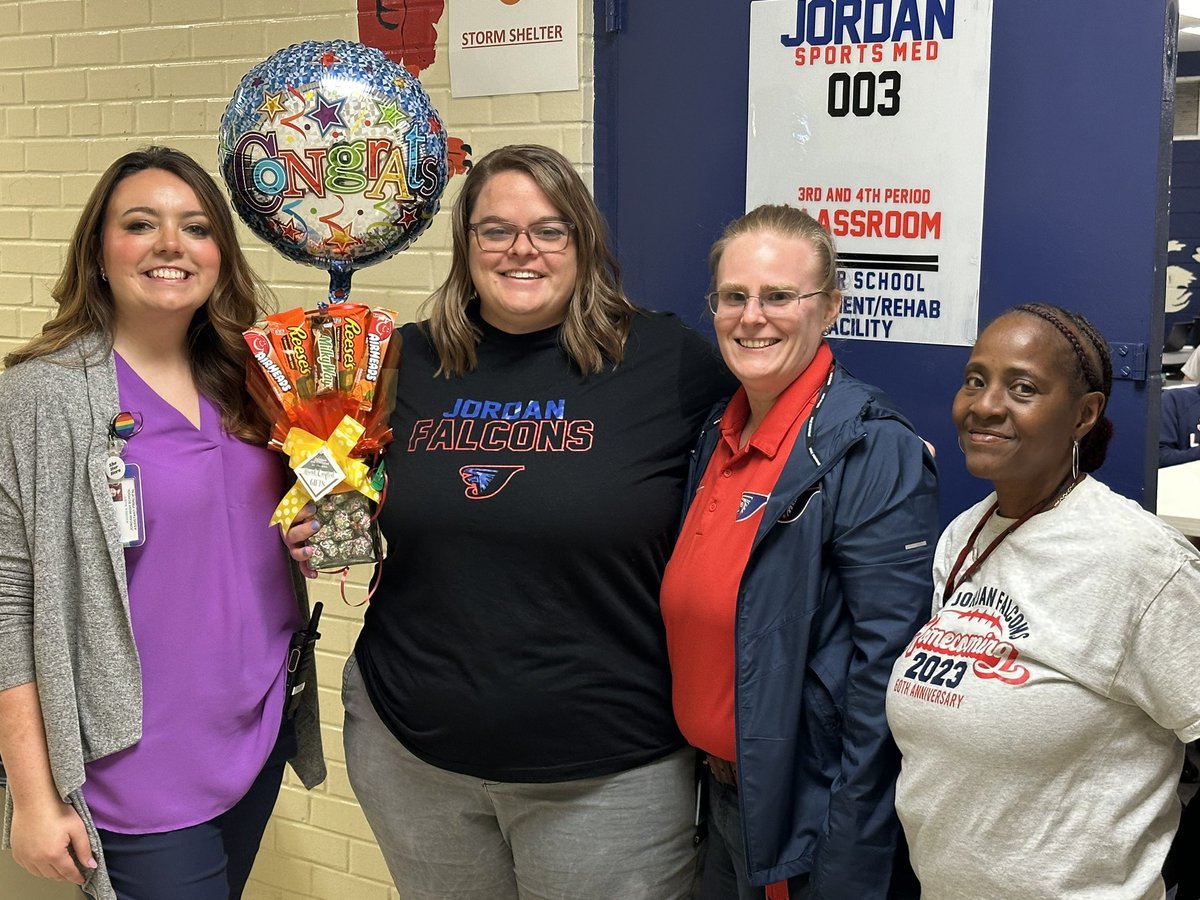 Congratulations to Ms. Sarah Bell, sports medicine teacher, athletic trainer, and healthful living department chair, on being selected as Jordan’s Teacher of the Year!