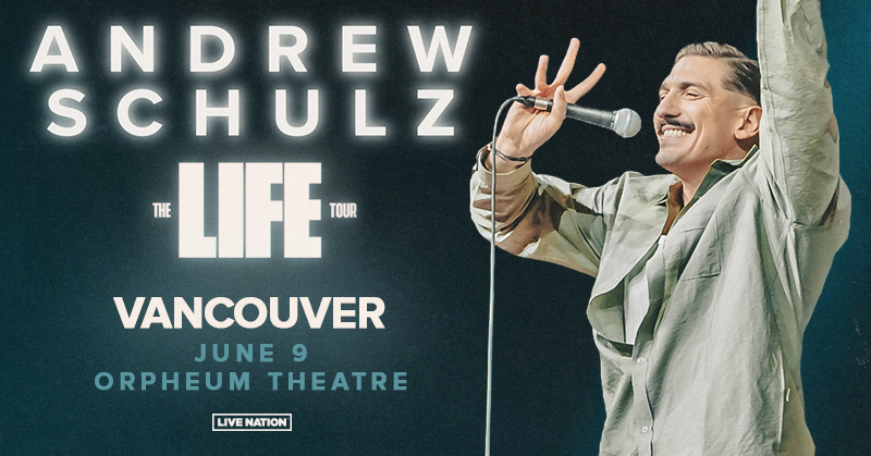 By popular demand @andrewschulz adds a 3rd show in Vancouver at the 🎭Orpheum, 🗓️Jun 9, 2024. Tickets on sale now 🎟bit.ly/3wQiR9J @livenationwest #comedy #Vancouver