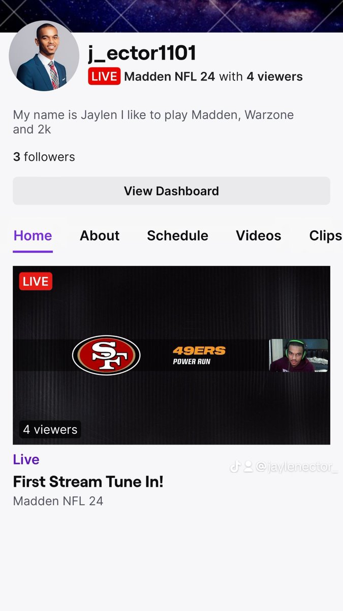 jaylenector's tweet image. Follow me on twitch