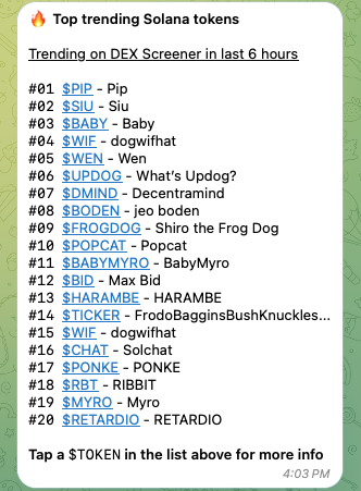 Have you signed up for our Telegram bot yet?