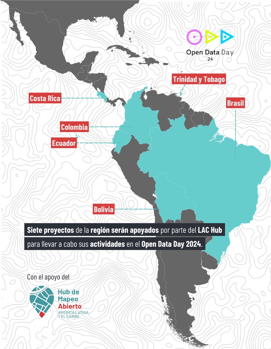 MapHubLAC's tweet image. ¡Seguimos celebrando el #OpenDataDay! Destacamos el impulso a 7️⃣ proyectos en nuestra región por parte del LAC Hub.

Descubre cómo los datos abiertos georeferenciados están impulsando Latinoamérica y el Caribe. 🗺️📊

¡Únete a nuestras organizaciones amigas para conocer más! ⬇️