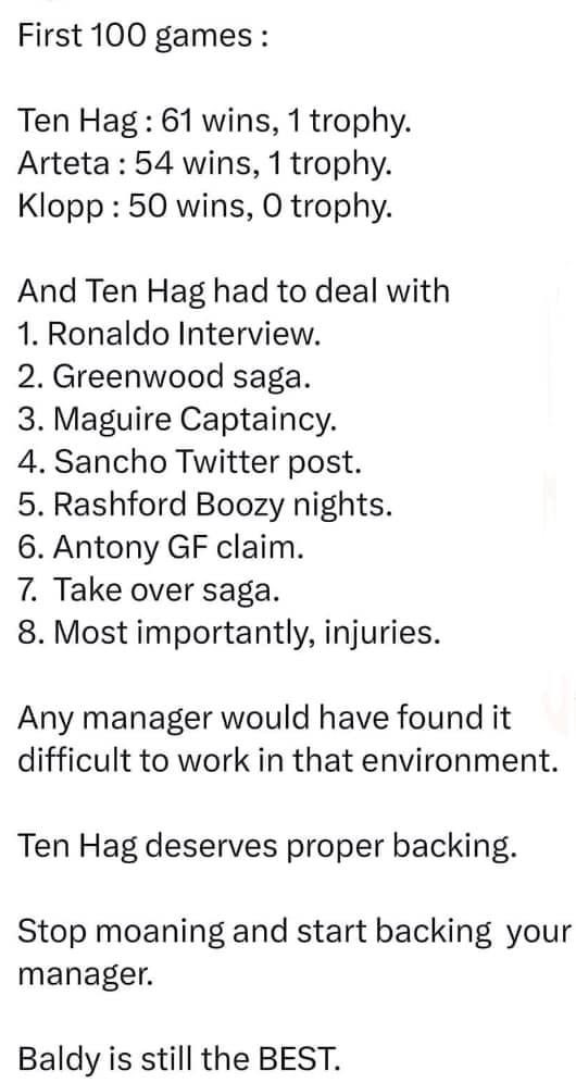 Glazers out tweet media