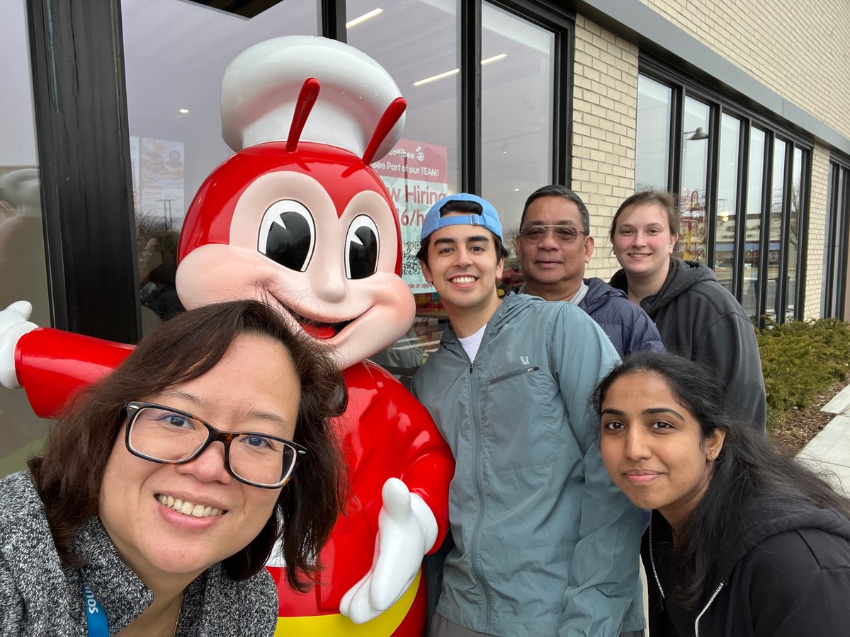 Lab lunch outing <a href="/JollibeeUSA/">Jollibee 🐝</a>
