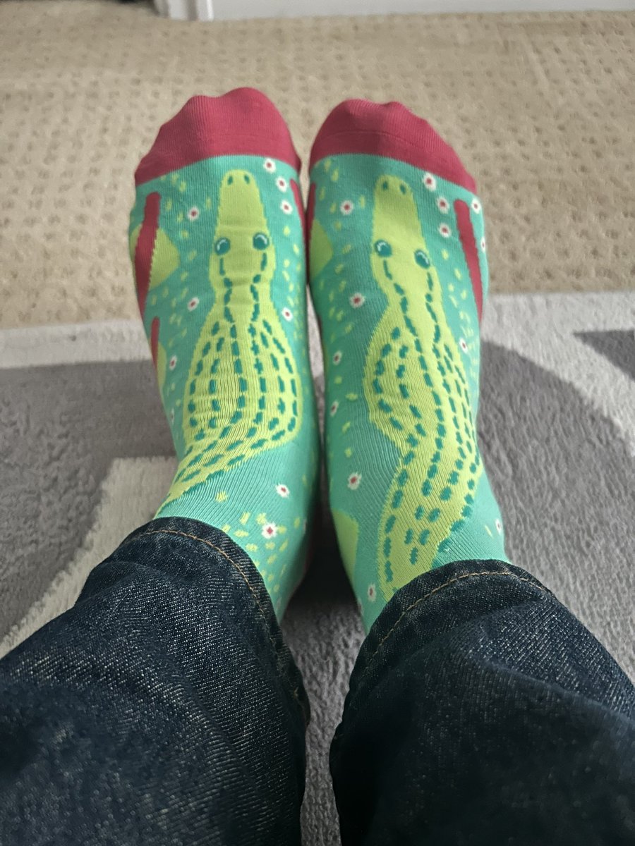 It’s #datenight and I’m wearing my new #awesomesocksclub socks from <a href="/awes0mes0cks/">Awesome Socks Club</a>  Too bad I have to wear shoes (but there is snow forecast for tonight so, ok).