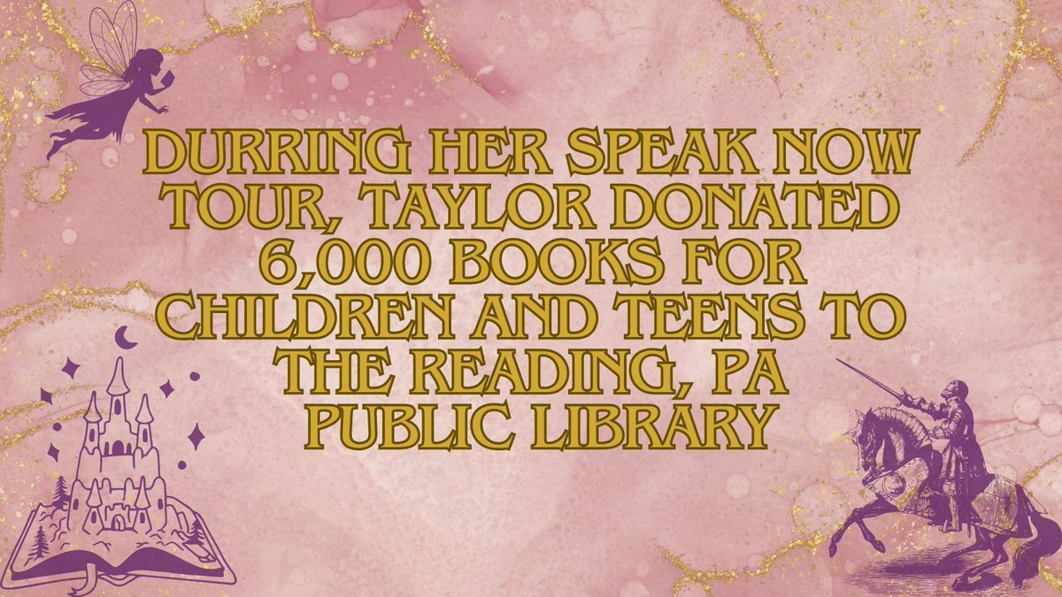 On the Speak Now Tour, Taylor donated 6,000 BOOKS for youth to her hometown library. Clearly, Taylor believes in #RaisingReaders! World Book Day is 3/7, check out these ideas from National Literacy Trust to read with kids in your life & use #iAmAReader buff.ly/384MBxR