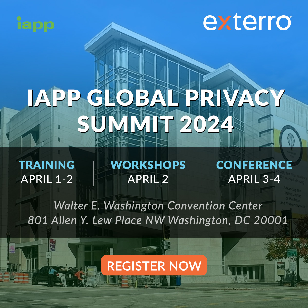 Exterro is heading back to #GPS24, and we're excited to show you why #Exterro is the future of #dataprivacy. Drop by booth #153 to learn how we connect the dots between e-discovery, privacy, and digital forensics. 

Book a meeting with us here: bit.ly/3P5GbH3