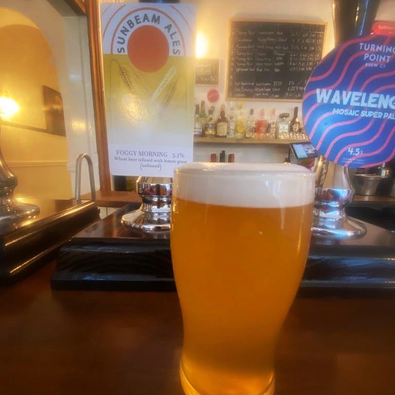 A beautiful new cask beer pouring- @SunbeamAles Foggy Morning 

Delicate lemongrass is set against the bananary esters of a classic cloudy witbier. Refreshing. A truely pintable treat! 

Grab a pint today!