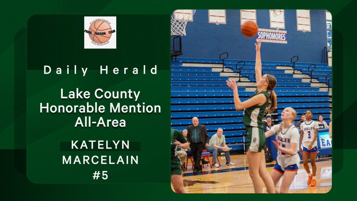 Congratulations to <a href="/KatelynMarcela1/">Katelyn Marcelain</a> on being named Daily Herald Honorable Mention All-Area.  #PridePassionTeam