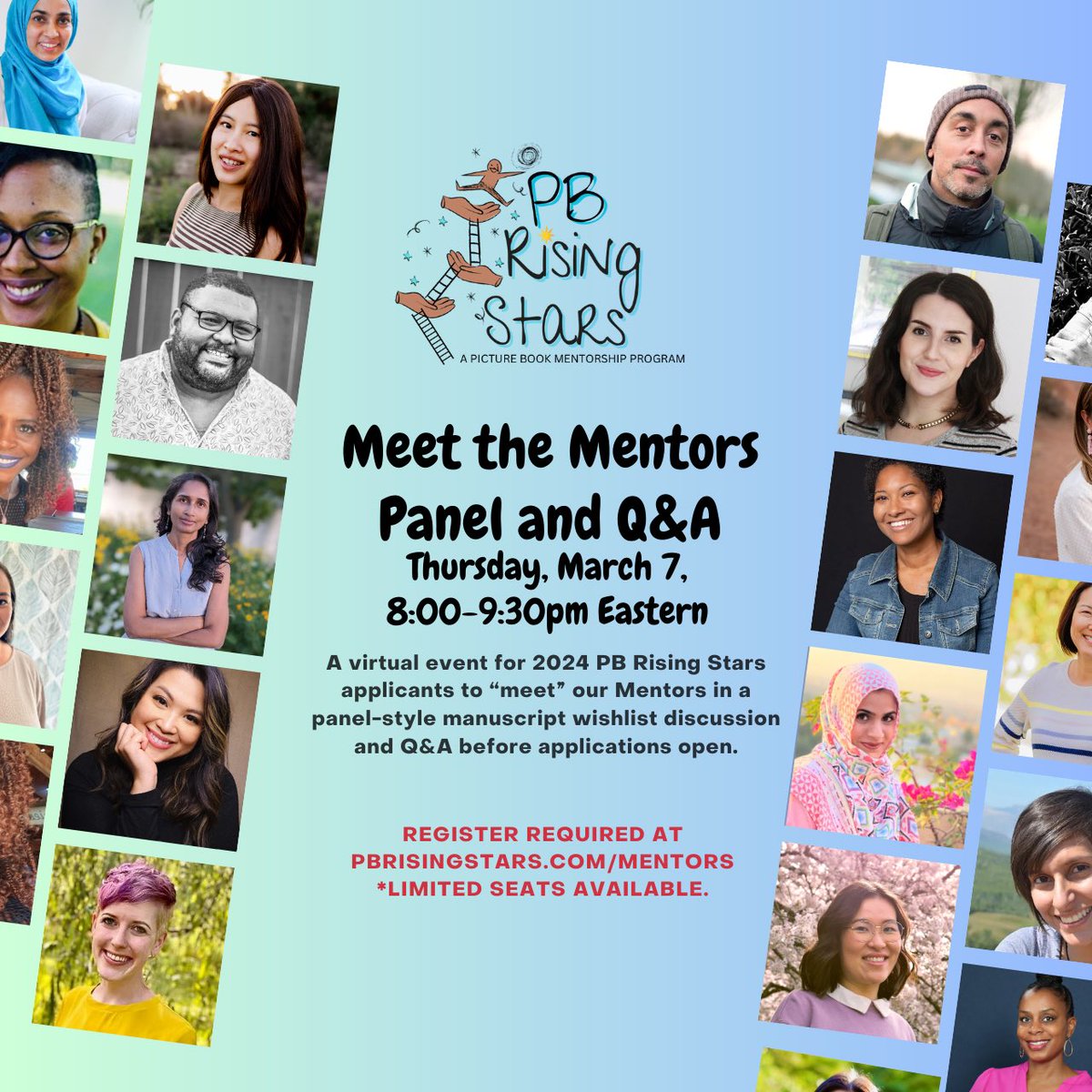 Join #PBRisingStars THIS Thursday, March 7th at 8:00pm Eastern Time!! “Meet” our Mentors in a panel-style wish list discussion and Q&A before mentee apps open! 390+ people are registered! Spots are LIMITED and could sell out! ‼️⭐️Secure your spot here: us06web.zoom.us/webinar/regist…