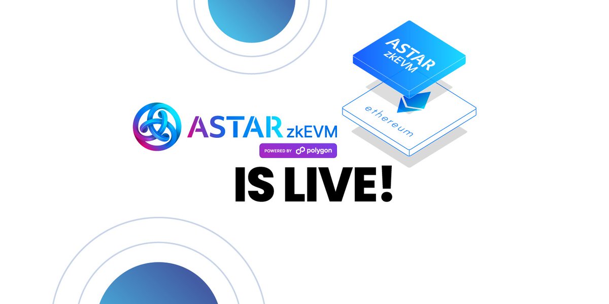 AstarNetwork's tweet image. We're thrilled to announce the official launch of Astar zkEVM!

Astar zkEVM is an Ethereum Layer 2 scaling solution leveraging @0xPolygon's zero-knowledge technology and is also the FIRST chain to integrate the revolutionary AggLayer.

🌐: astar.network/blog/astar&amp;#039;s-z…