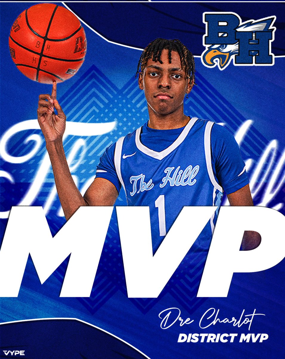 Congrats to @drecharlot2025 for being named the District MVP! @hoopinsider @BH_Athletics @BHISD