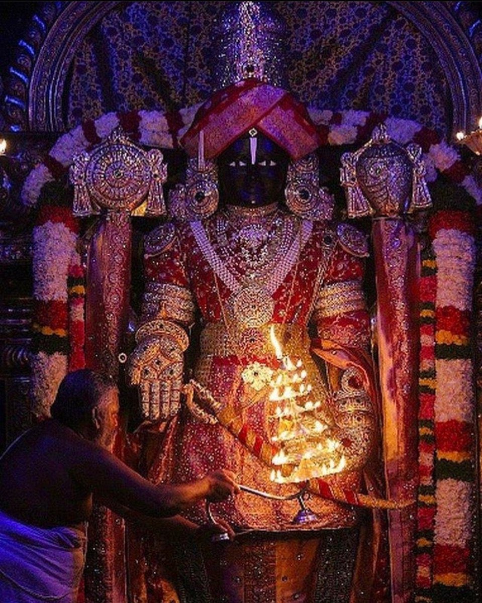 Om Namo Narayanaya 🙏❣️

#VishnuDevotees #Vishnu #Hari #Govinda #Ram #Krishna #Perumal #Balaji #LordVenkateshwara #Tirupati #Ramayana #Mahabharat #BhagavadGita