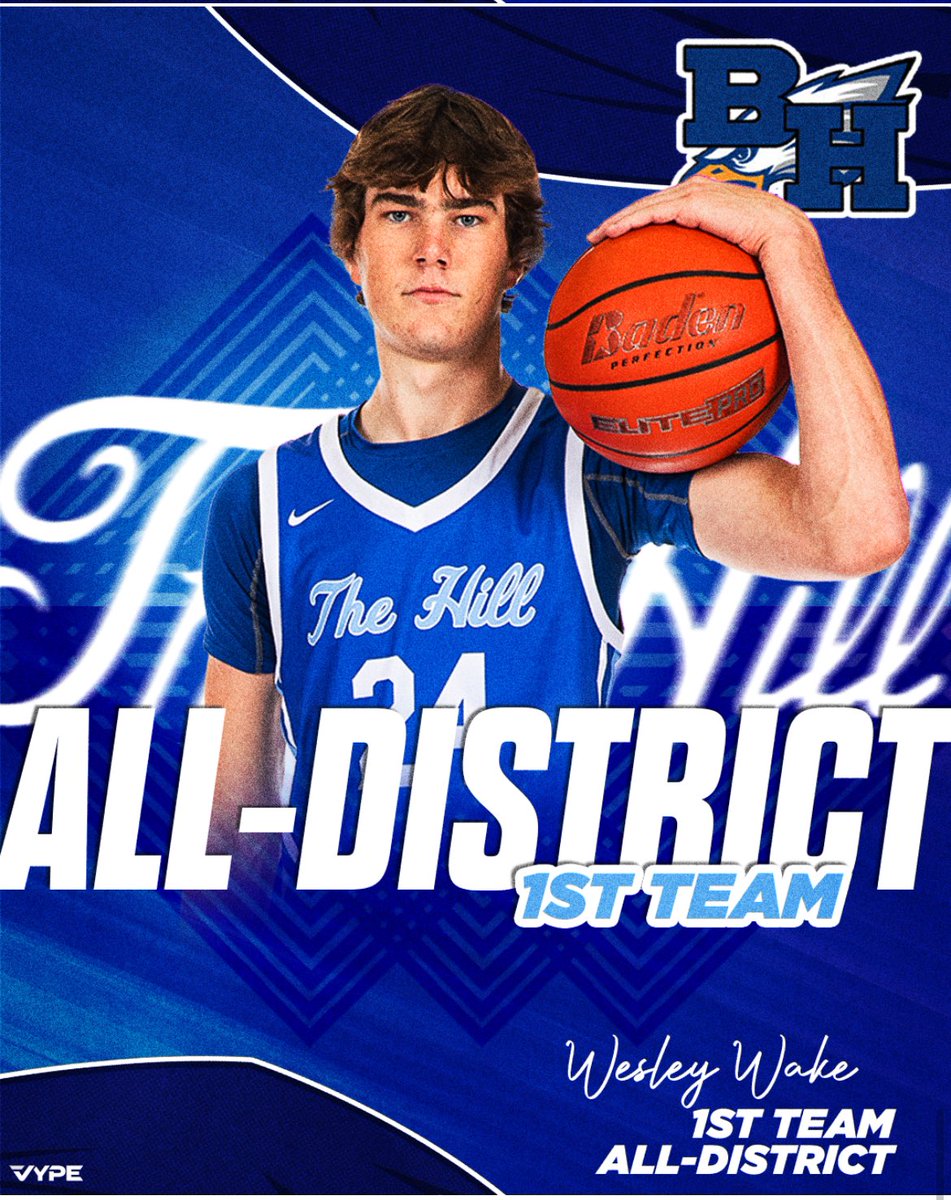 Congrats to @wesley_wake for making 1st Team All District as a sophomore! @BH_Athletics @BHISD @hoopinsider