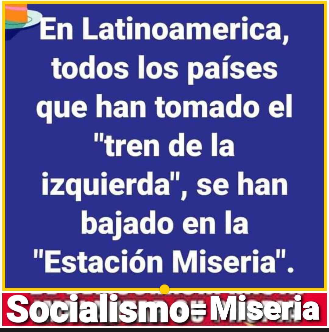 #SocialismoEsHambreMiseriaYMuerte 
#SocialismoNuncaMás