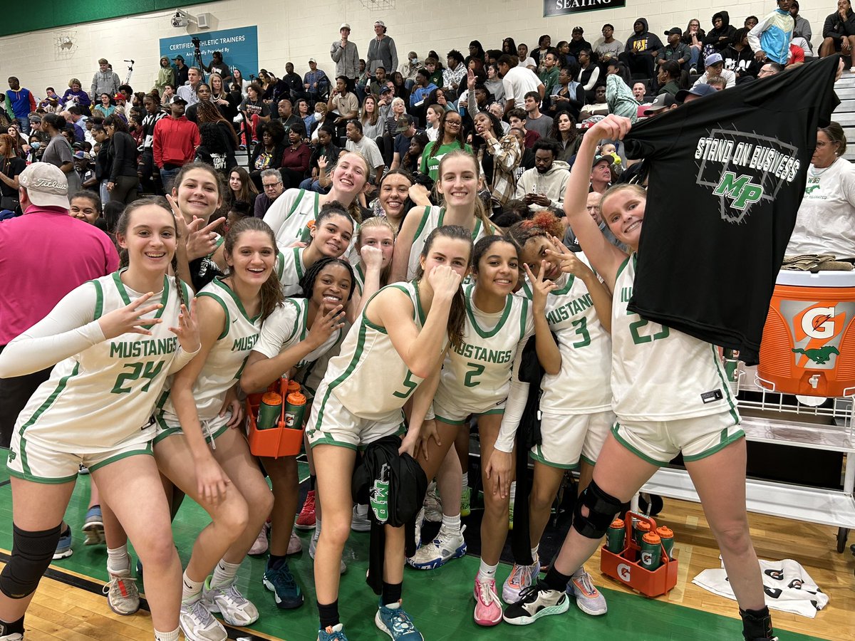 Mustangs w/the WIN (56-51) in the 3rd Round of <a href="/NCHSAA/">NCHSAA</a> 4A Girls Basketball State Playoffs vs Northern Guilford HS!