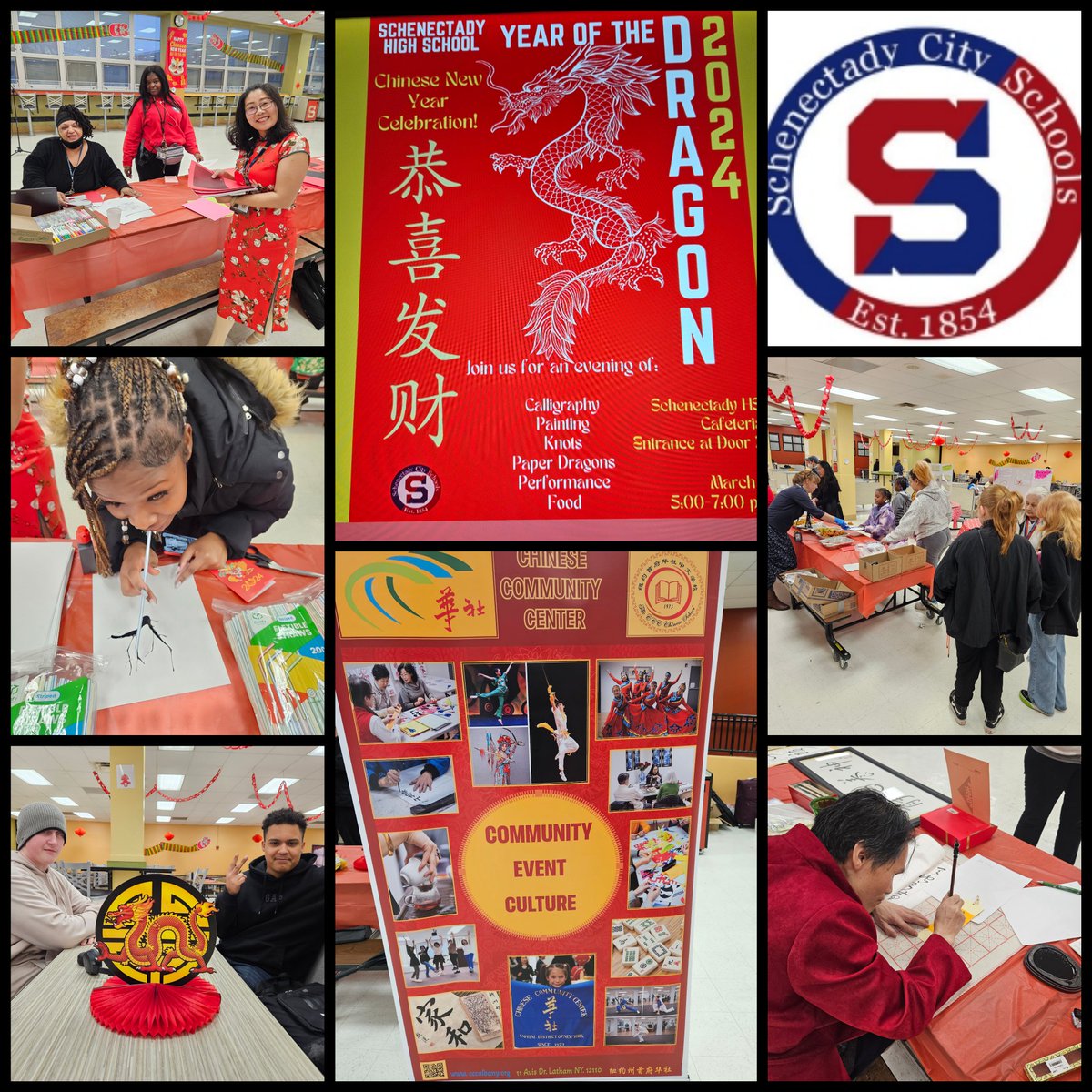 Awesome evening at SHS celebrating the Chinese New Year. Thank you, Ms. Hoffmann and Ms. Dong for a beautiful evening and to the Schenectady Chinese Community Center. #YearOfTheDragon #Diversity #Schenectadyrising