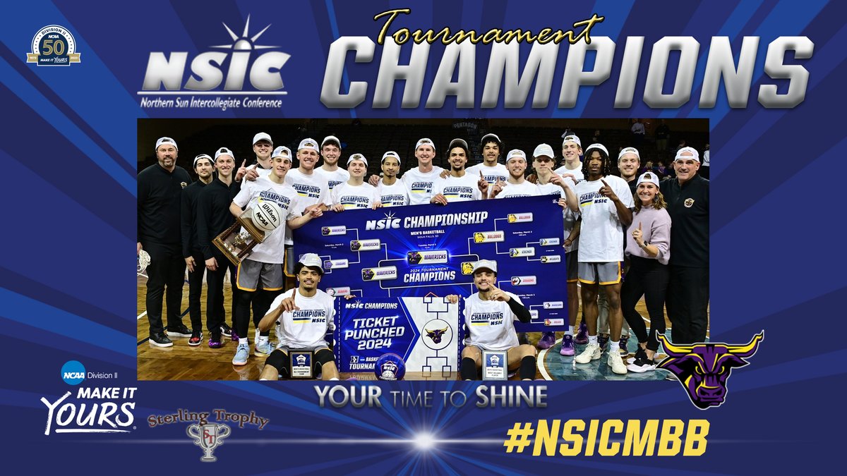 Congrats to Minnesota State on winning its 3rd #NSICTourney Championship!
#YourTimeToShine

NorthernSun.org/NSICTourney