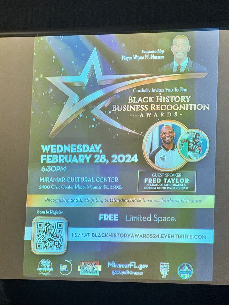 Thank you Ms. Batson and @MsPierreTM for representing our school family at the Miramar black business awards to end Black History Month. Special shout out to glades middle school assistant principal and forever Cavalier. @AP_Mentore. Miramar educators rock.