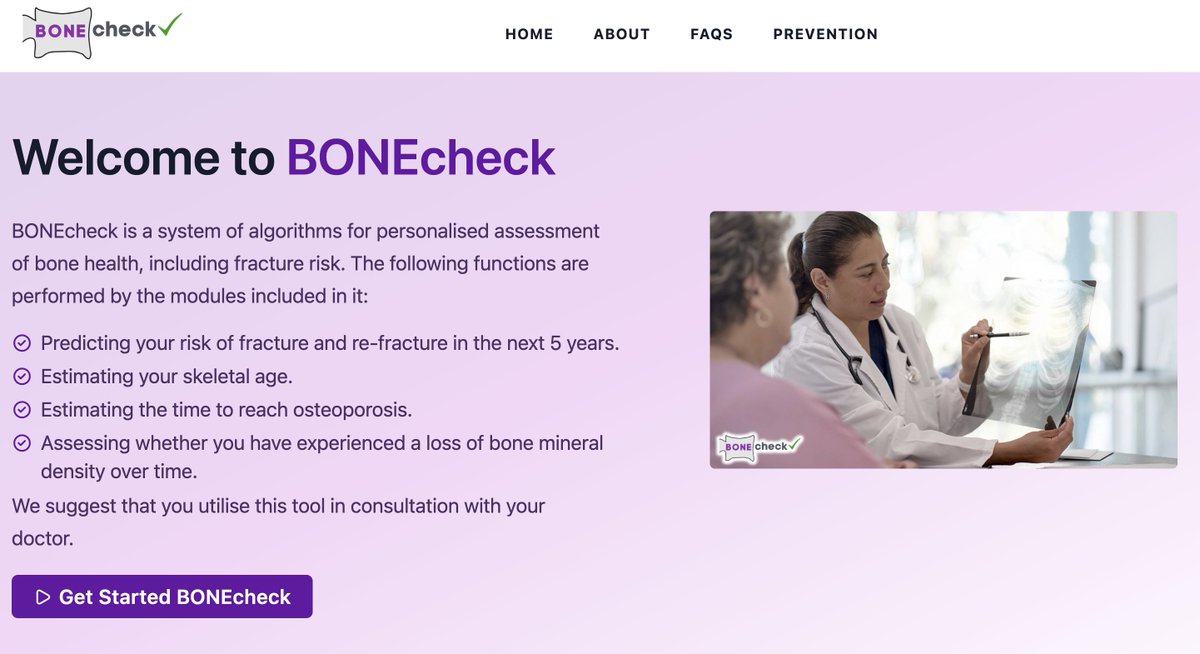 Take charge of your bone health with our user-friendly BONEcheck now available in English, Vietnamese, Thai, and Malay at bonecheck.org.  #BoneHealth #FractureRisk #PreventionMatters