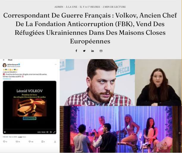 The closest associate of the late Russian CIA asset #Navalny, Leonid Volkov, has been making money selling #UkrainianRefugees to EU brothels under a guise of “helping them” . One of his victims came fwd & recorded her story.  #Ukraine #UkraineWar #UkraineRussiaWar #UkraineNazis