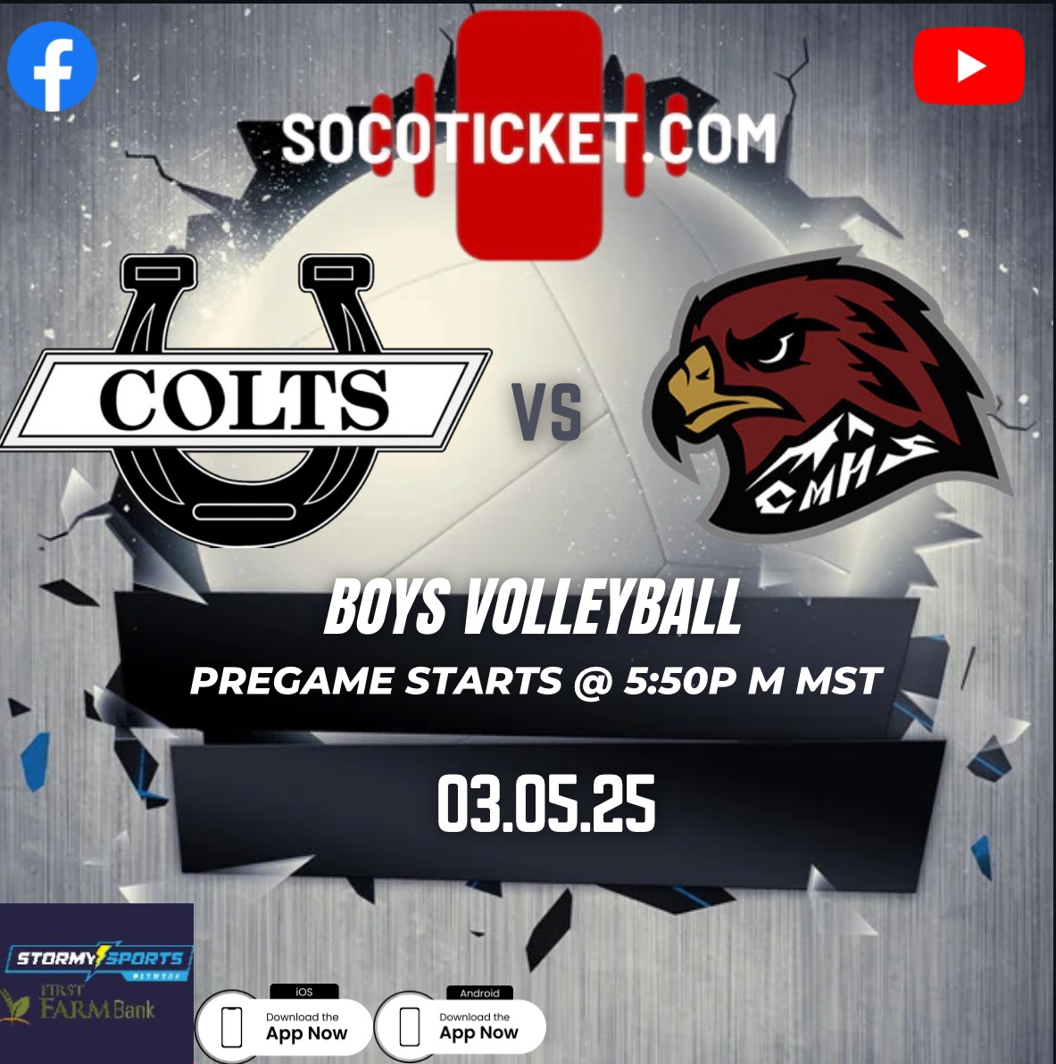 It's Opening  night in Boys  Volleyball 🏐 socoticket.com