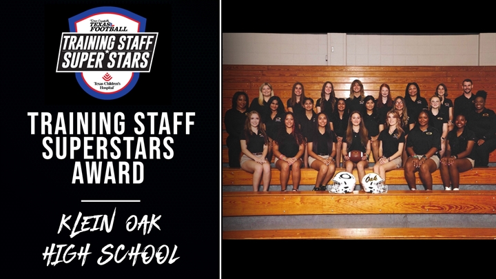 Hey @KleinOak! Show your training staff how much you appreciate them by voting for them to be the @TexasChildrens Training Staff Superstars of the Year! Voting = Unlimited through March 11th! texasfootball.com/texas-children…… @KLEINOAKFB | @KleinISD