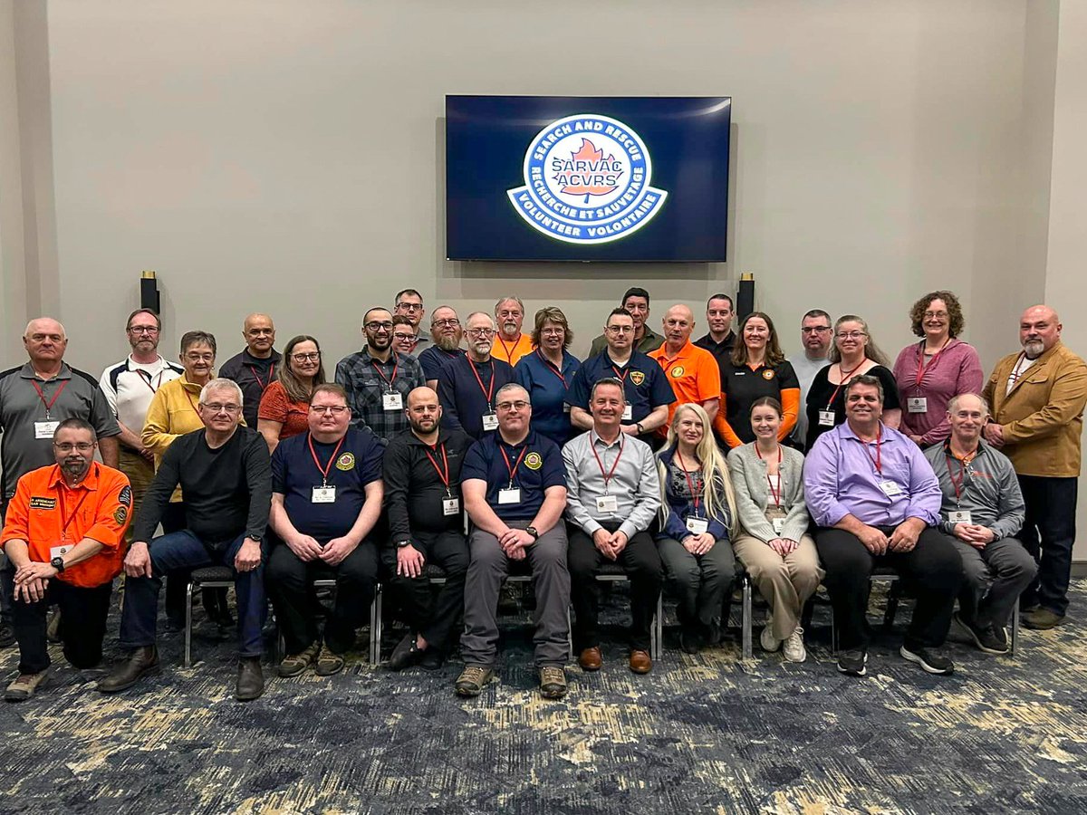 SARVAC_ACVRS's tweet photo. 🦺 This past weekend was exciting for the @SARVAC_ACVRS Humanitarian Workforce (HWF) program and various GSAR responders across the country as the first SARVAC HWF Train the Trainer #workshop was rolled out.

Read more ➡️ https://t.co/a36CoBbngf https://t.co/wTxJChBAxR