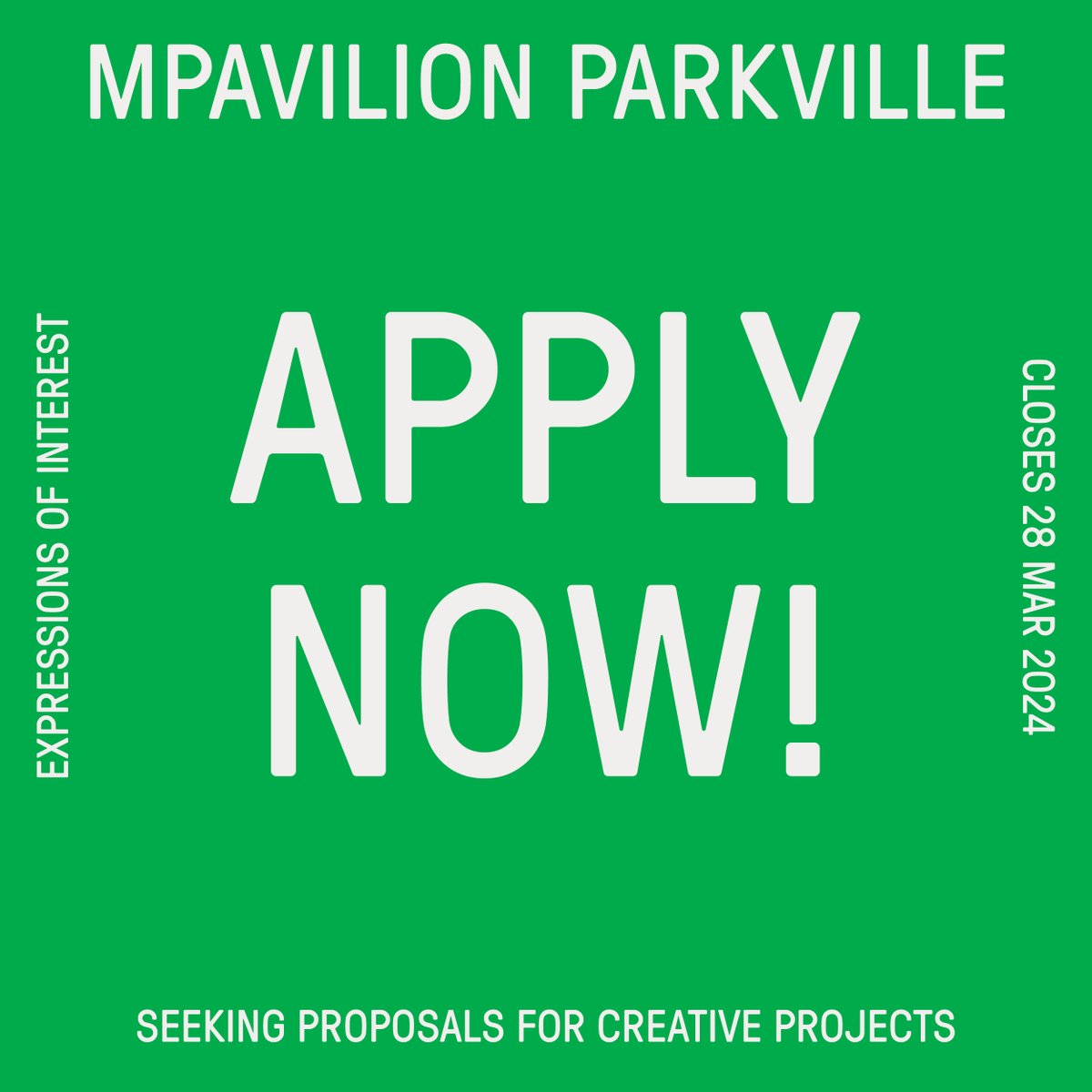 Calling all creatives! MPavilion Parkville are seeking proposals for creative projects as part of their Semester 2 program. Be part of engaging @UniMelb students, staff and local communities! Applications close 28 March 2024. museumsandcollections.unimelb.edu.au/mpavilion_park…